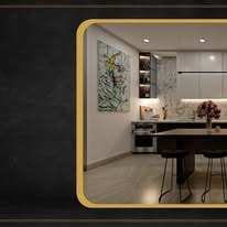 Bright white marble kitchen