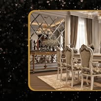 Antique mirror dining room
